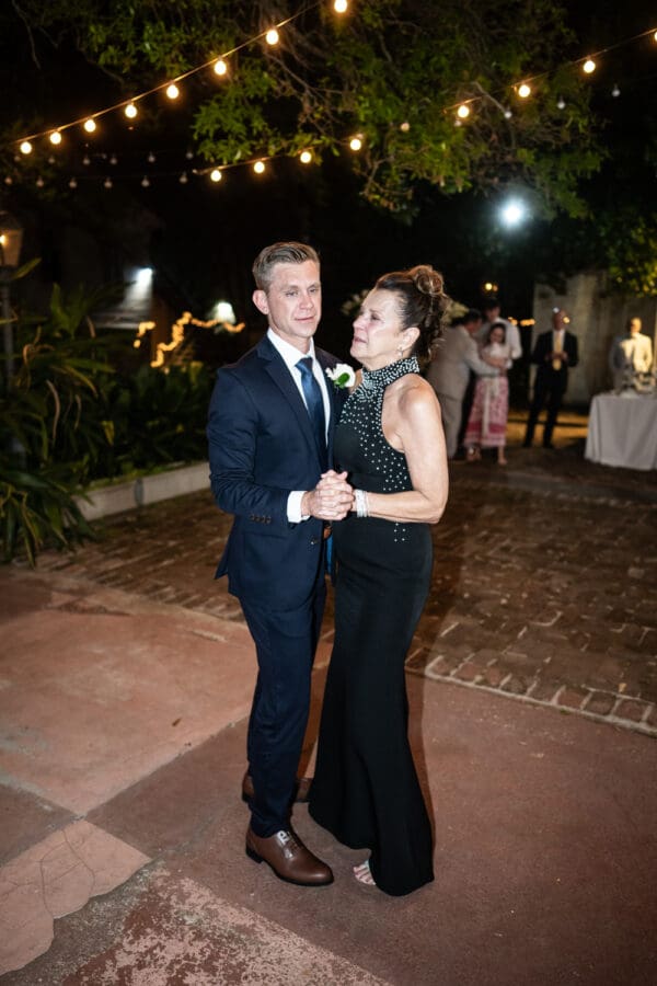 Groom and mother dance