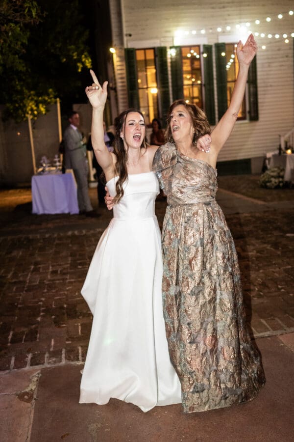 Bride and mom dance