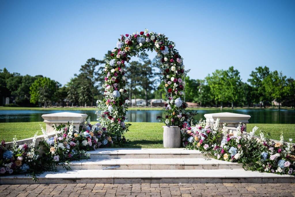 Floral arch for wedding