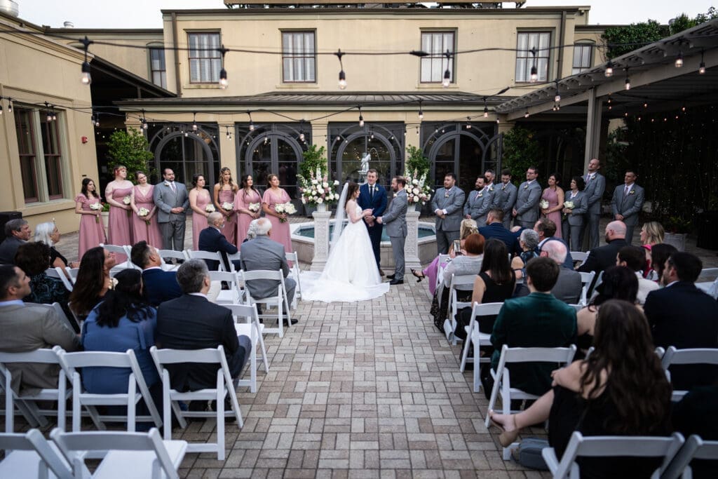 Southern Hotel wedding ceremony