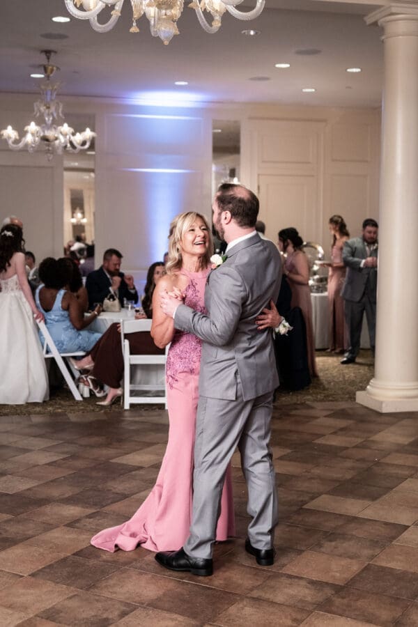 Groom and mother dance
