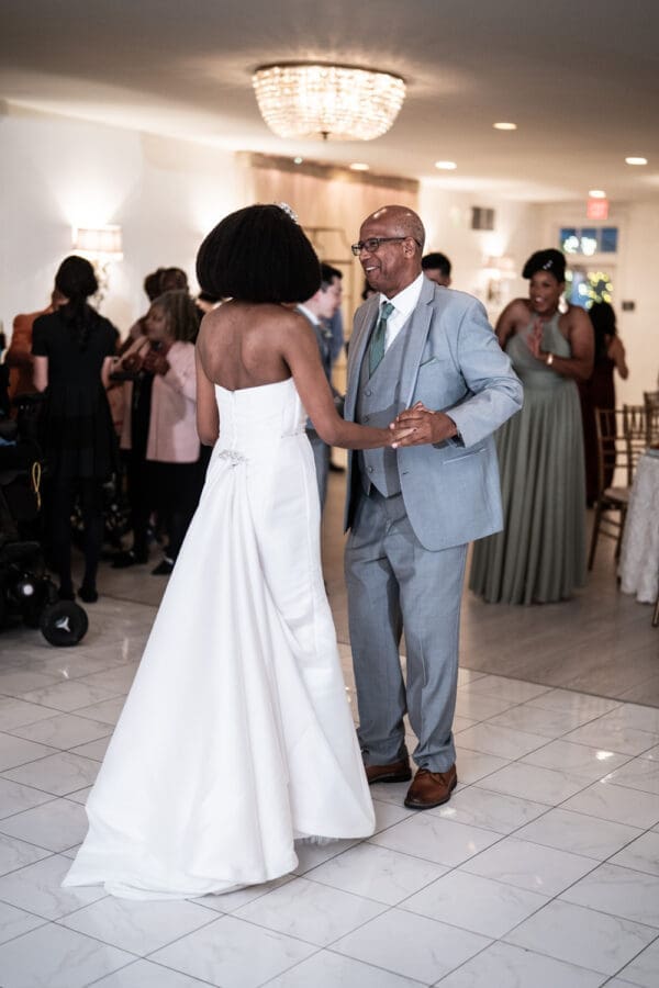 Bride and father dance
