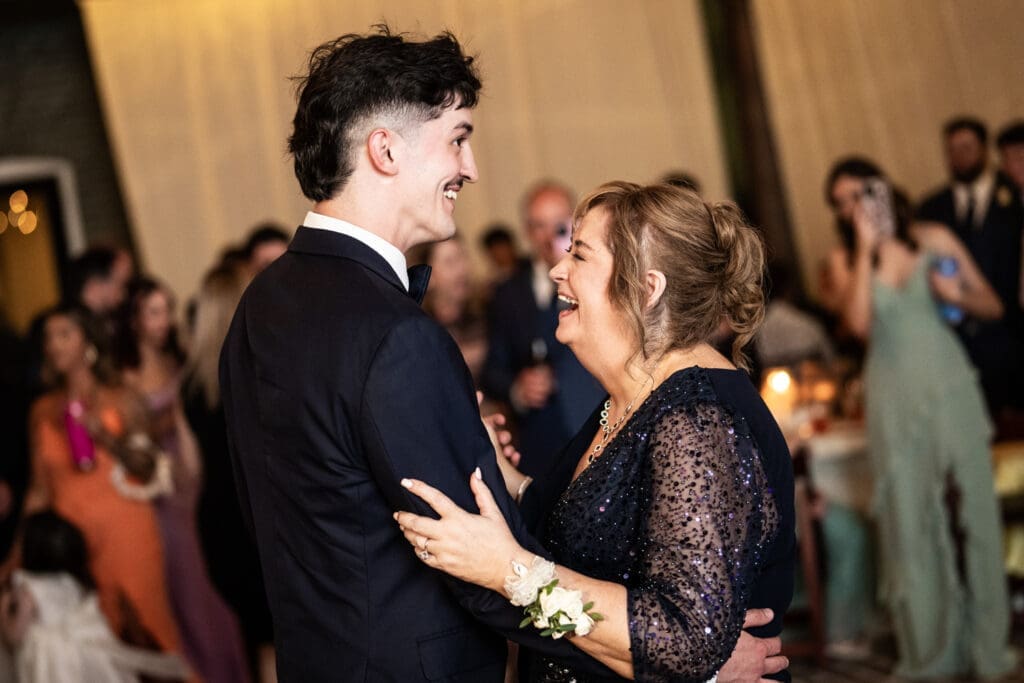 Groom and mother dance