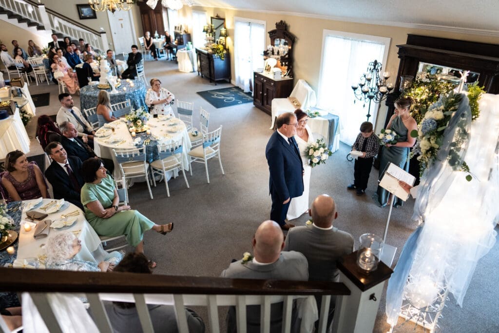 Wedding ceremony at Antebellum House