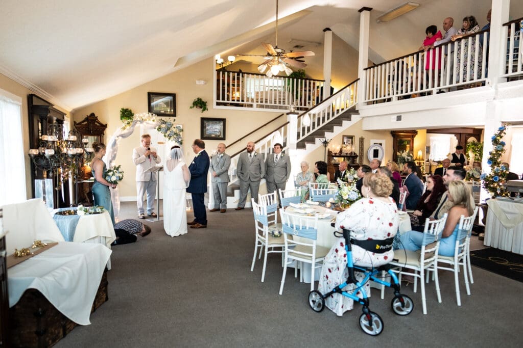 Wedding ceremony at Antebellum House