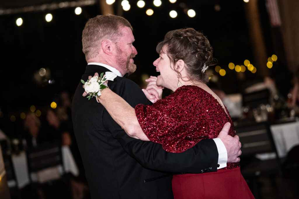 Groom and mother dance
