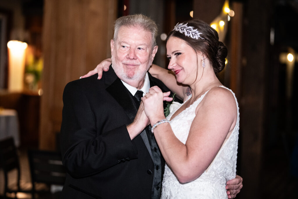 Bride and father dance