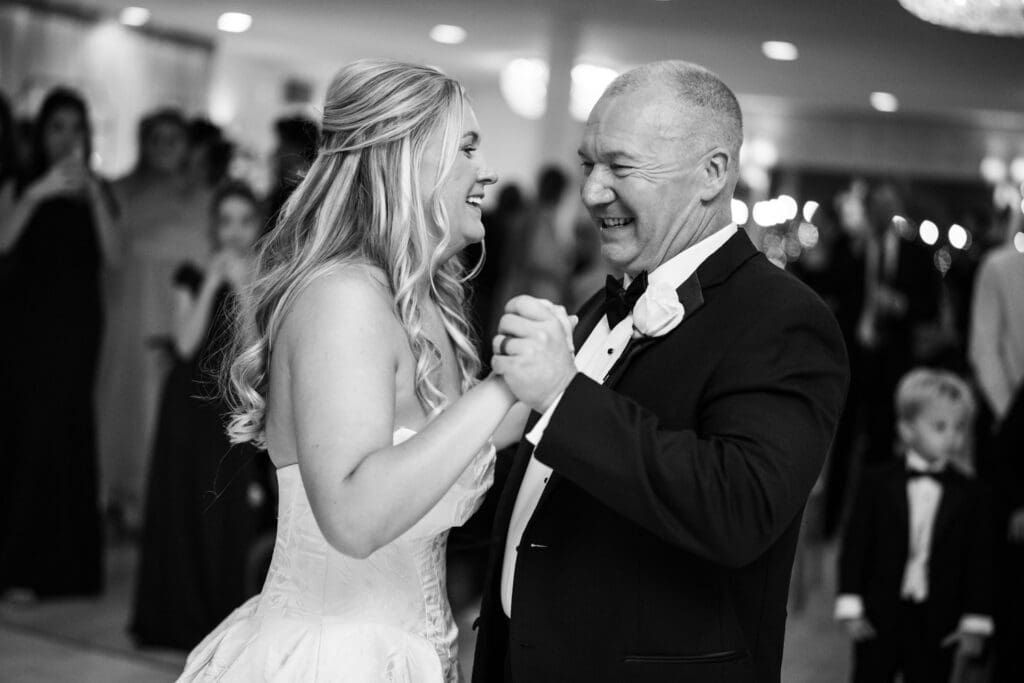 Bride and father dance