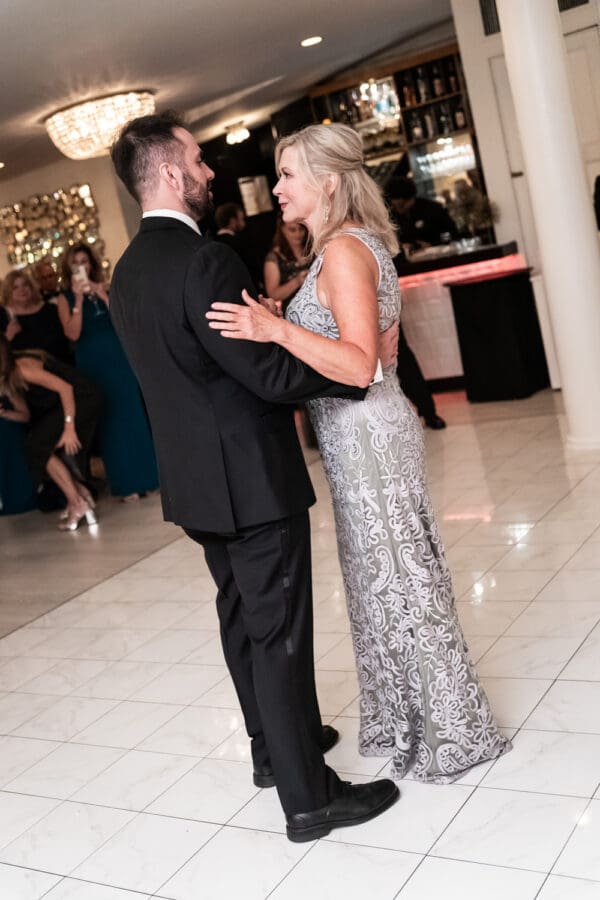 Groom and mother dance